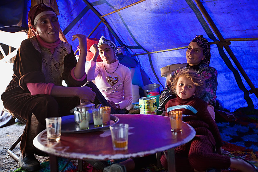  Very hospitable nomads at their winter camp